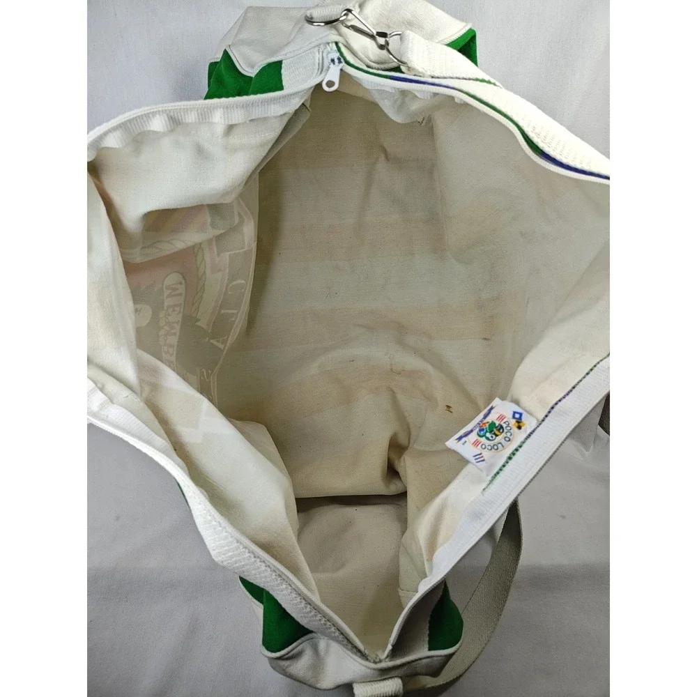 Vintage 1987 Poco Loco Club Mazatlan Mexico Canvas Duffle Bag Parrot Neon 80s‎